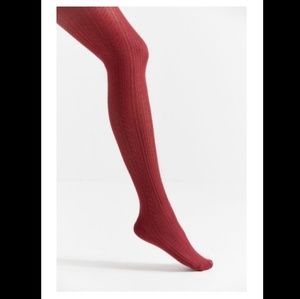 NWT Sweater Tights (Maroon) (M/L)